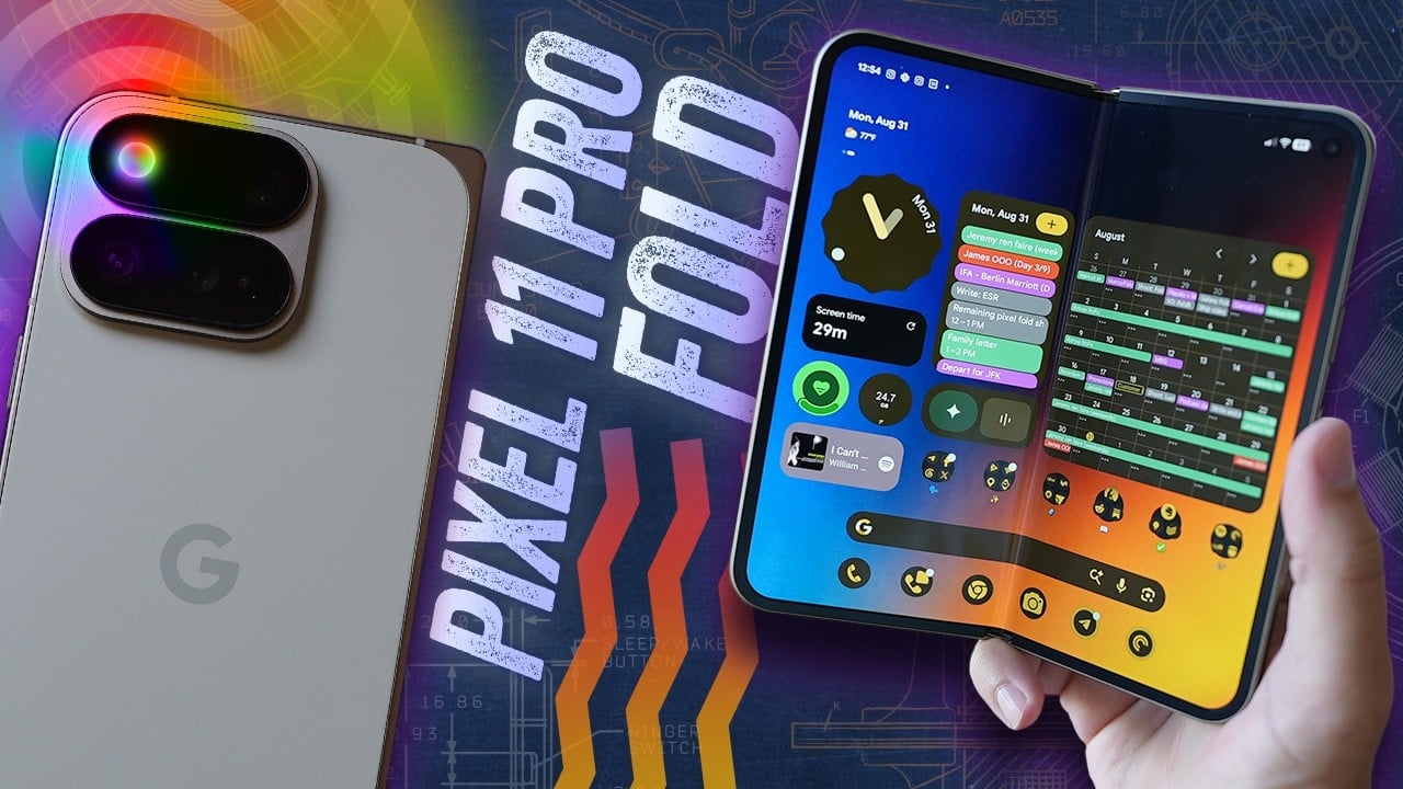YouTube review thumbnail: Google's Folding Phone Is The Opposite Of Samsung's